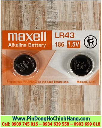 Pin Maxell LR43 AG12 _Pin 186
